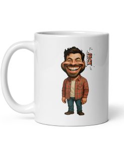 Alternative view of Caricature yourself White Glossy Mug | P2009202602F | 2509202601