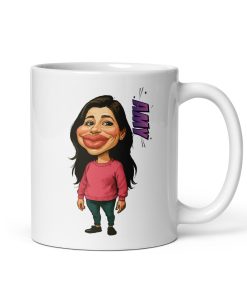 Alternative view of Caricature yourself  White Gossy Mug | P2009202602F | 2509202601B