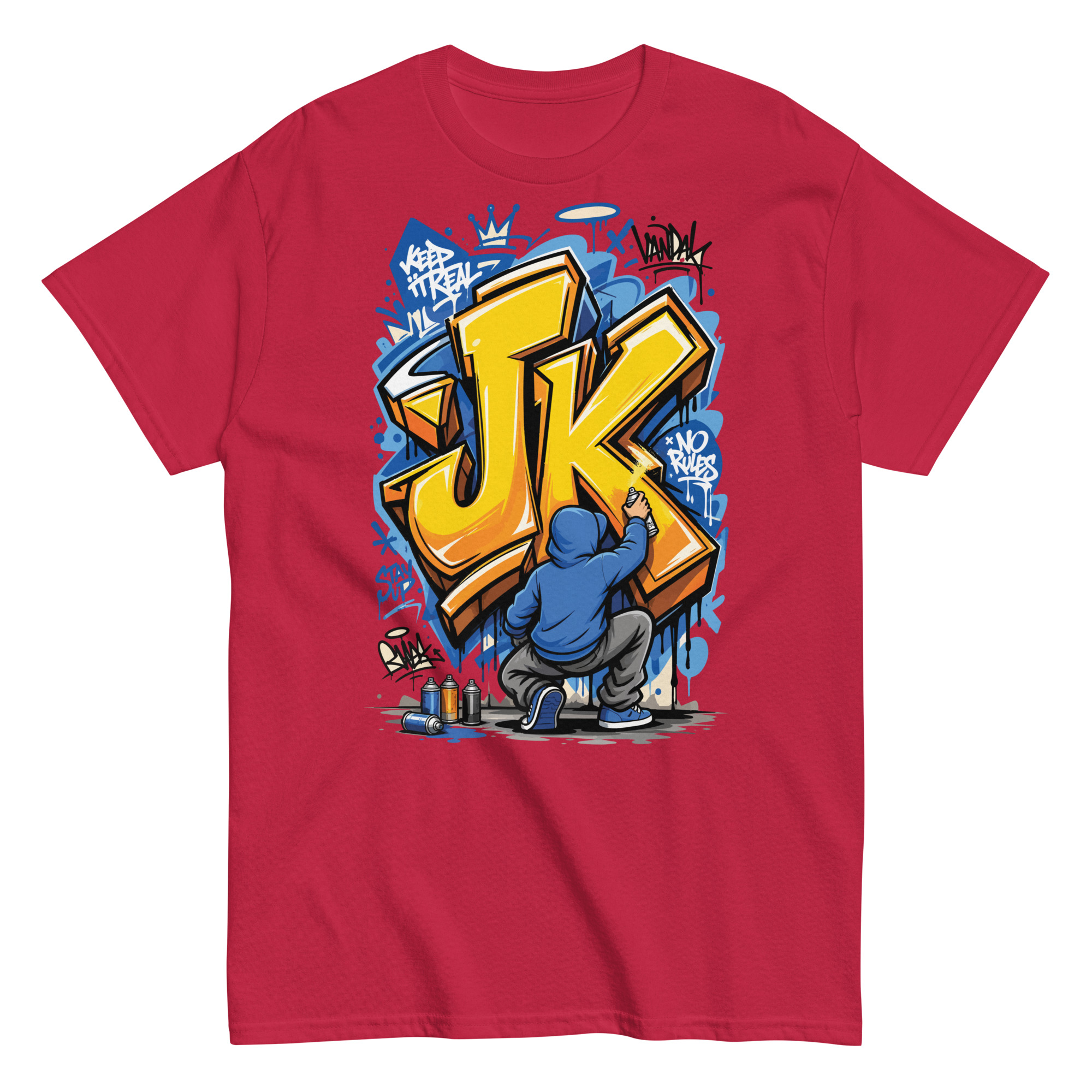 Graffiti your initial Classic T-Shirt | P0804202501F | 2506202601 - Image 5