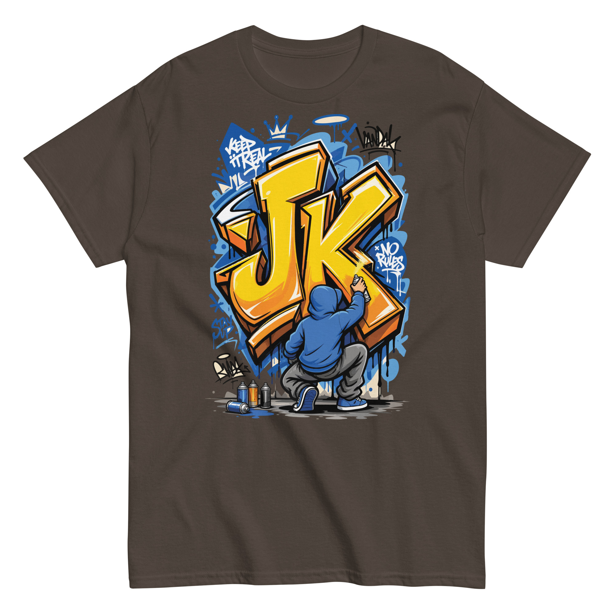 Graffiti your initial Classic T-Shirt | P0804202501F | 2506202601 - Image 4