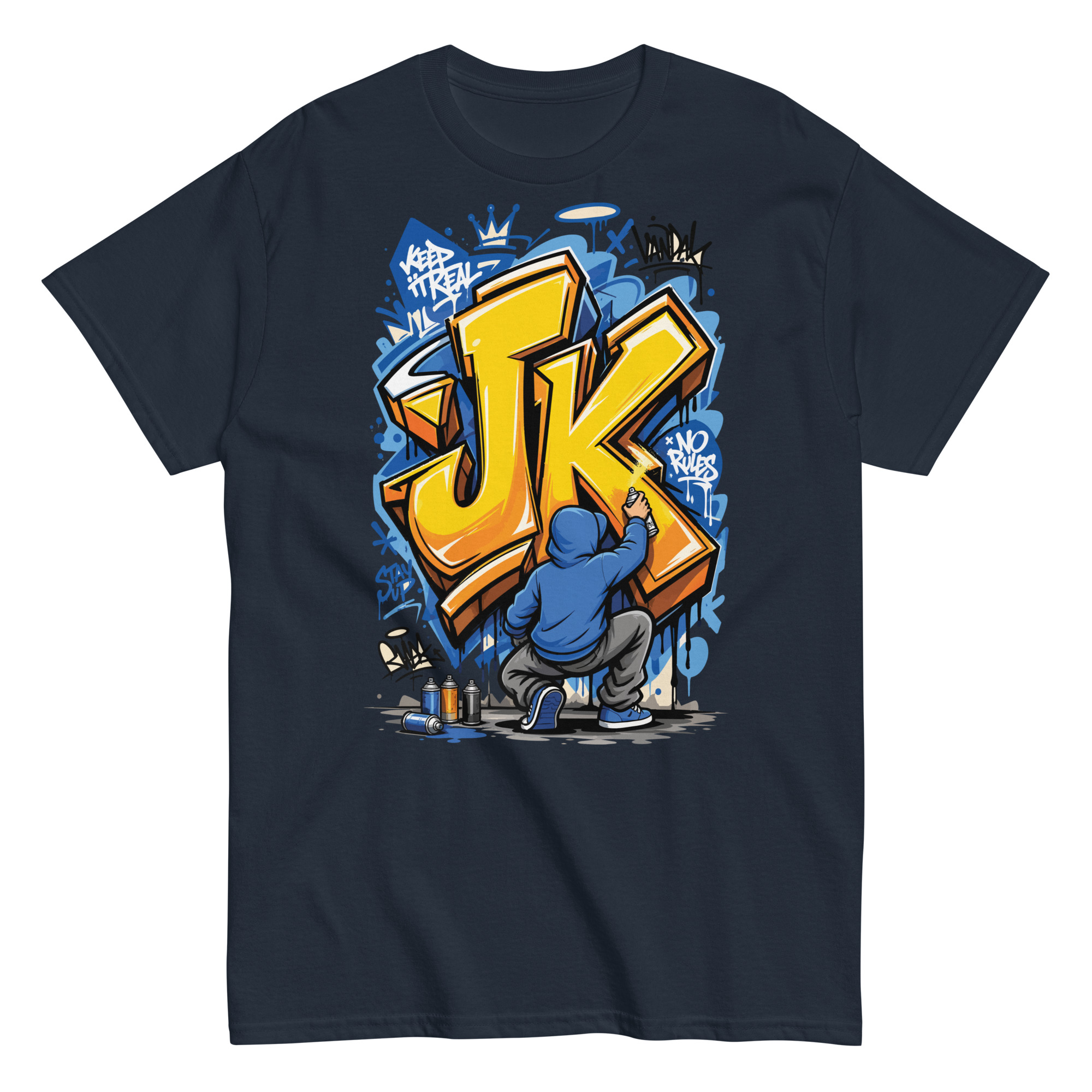 Graffiti your initial Classic T-Shirt | P0804202501F | 2506202601 - Image 2