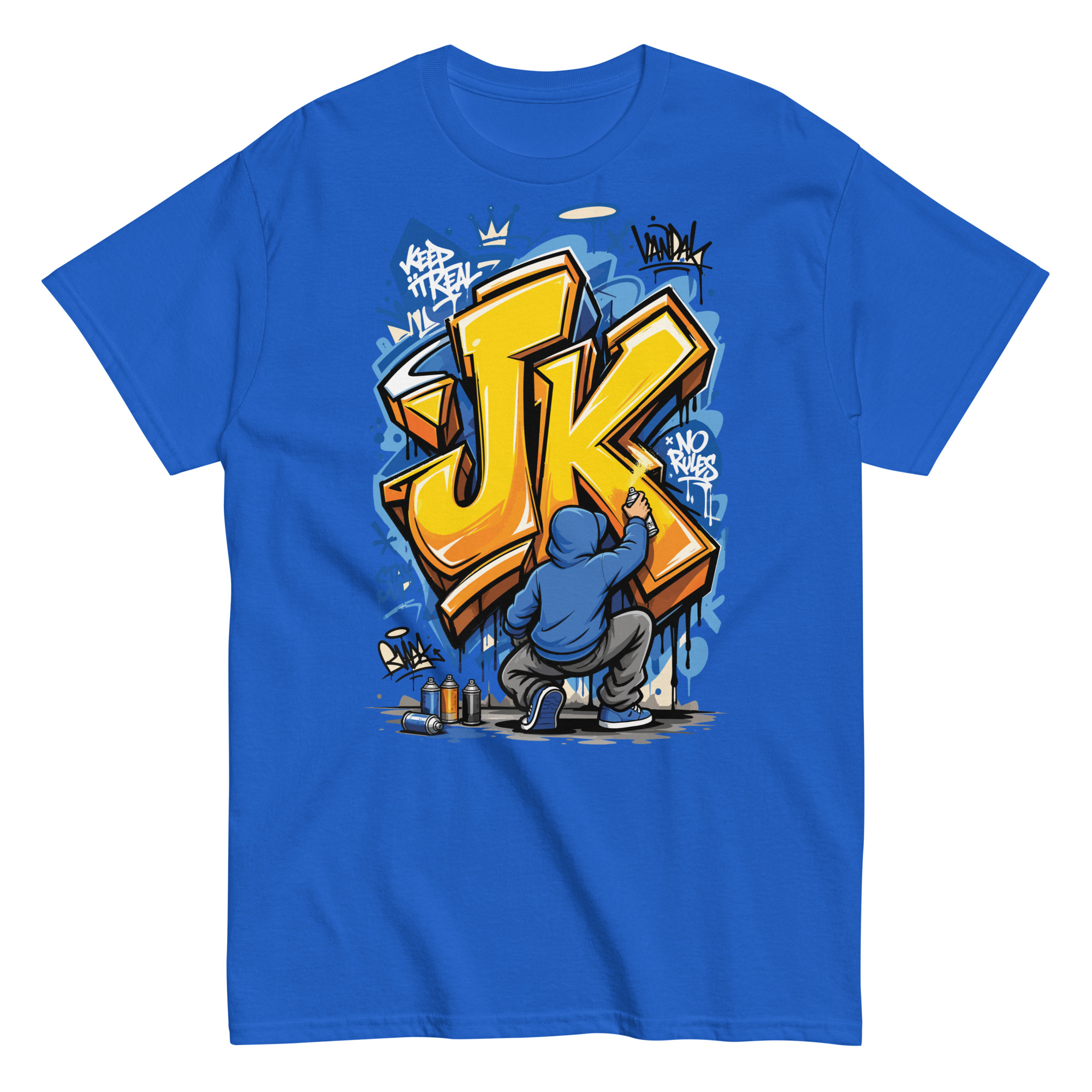 Graffiti your initial Classic T-Shirt | P0804202501F | 2506202601 - Image 6