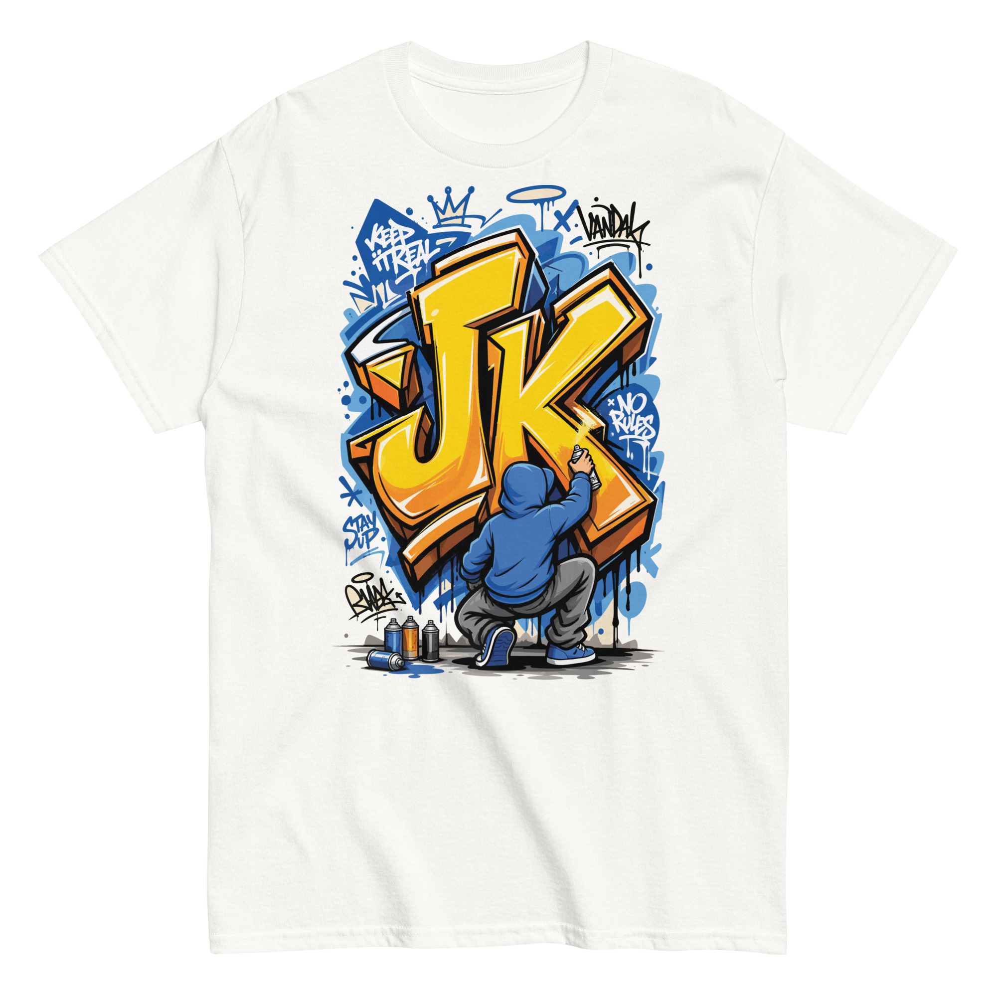 Graffiti your initial Classic T-Shirt | P0804202501F | 2506202601 - Image 7