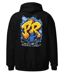 Alternative view of Graffiti your initial Heavy Blend Hoodie | P1704202501F | 2506202601