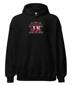 Alternative view of Vintage Style Initial Heavy Blend Hoodie | P1704202501F | 0706202602