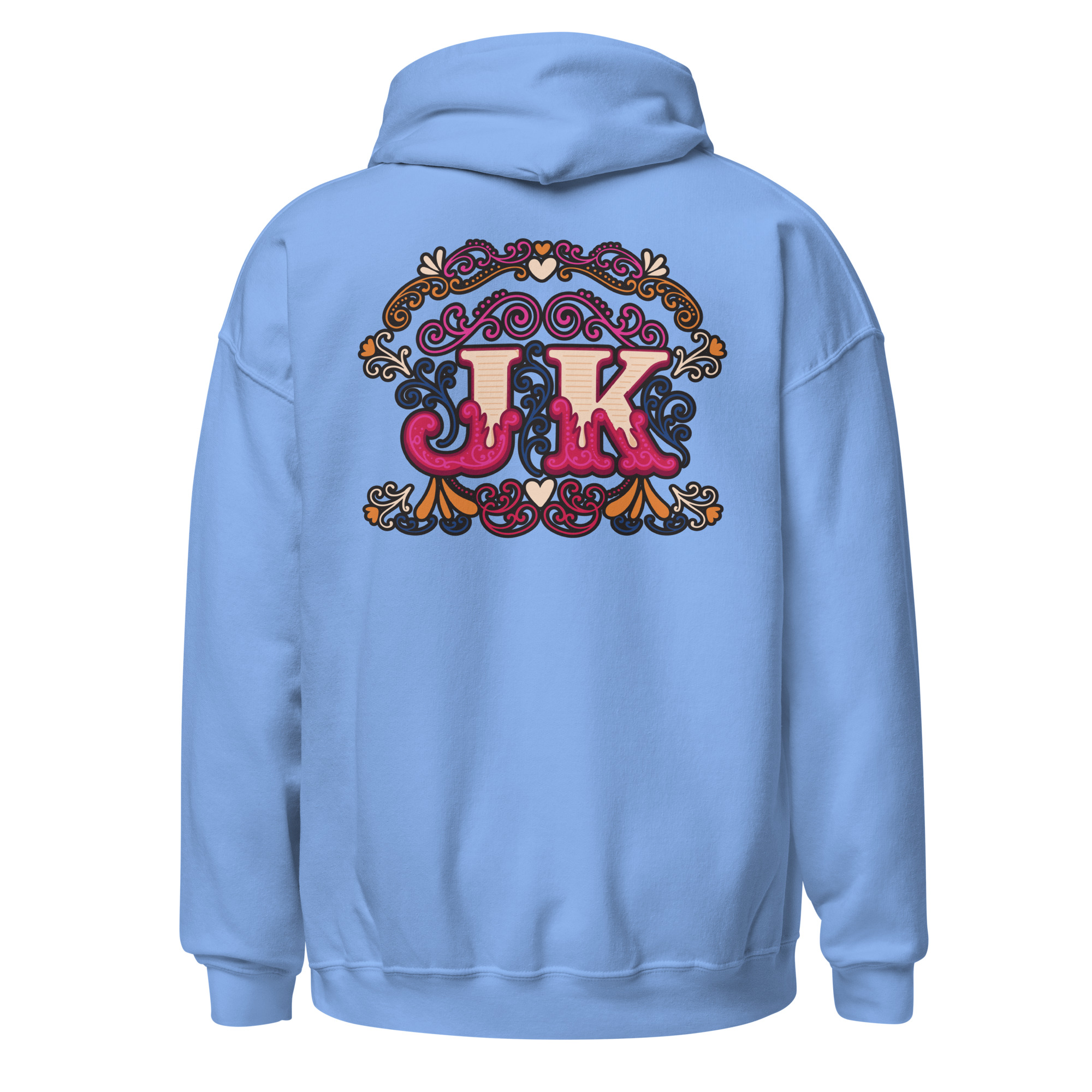 Vintage Style Initial Heavy Blend Hoodie | P1704202501F | 0706202602 - Image 19