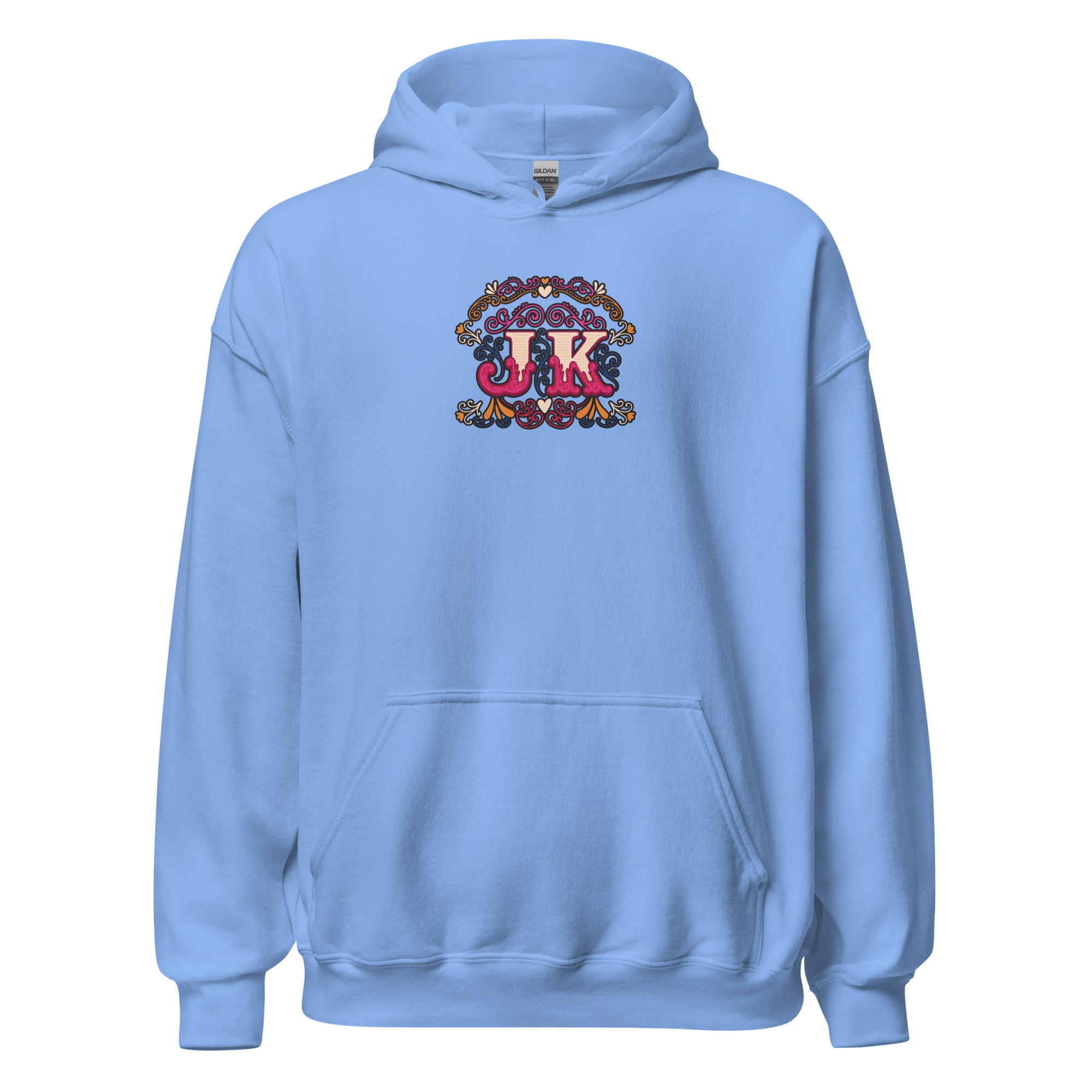 Vintage Style Initial Heavy Blend Hoodie | P1704202501F | 0706202602 - Image 18