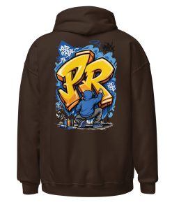 Graffiti your initial Heavy Blend Hoodie | P1704202501F | 2506202601 - Image 3