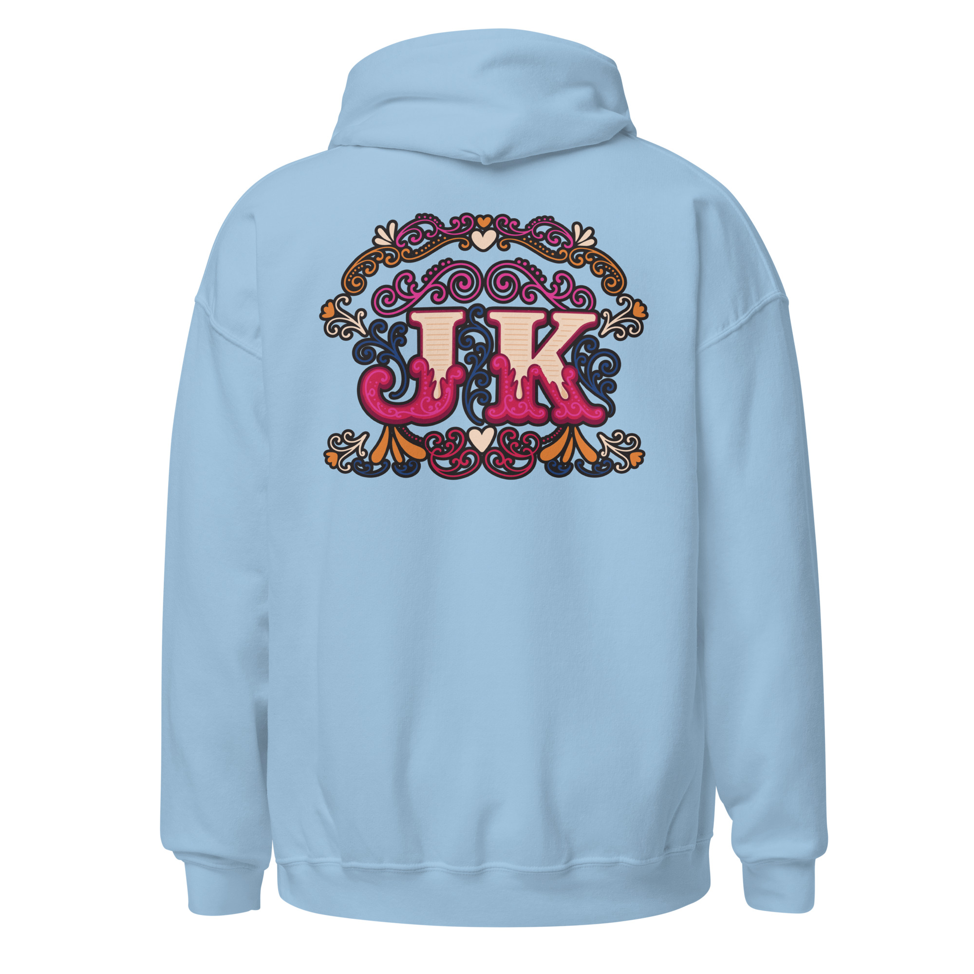 Vintage Style Initial Heavy Blend Hoodie | P1704202501F | 0706202602 - Image 22