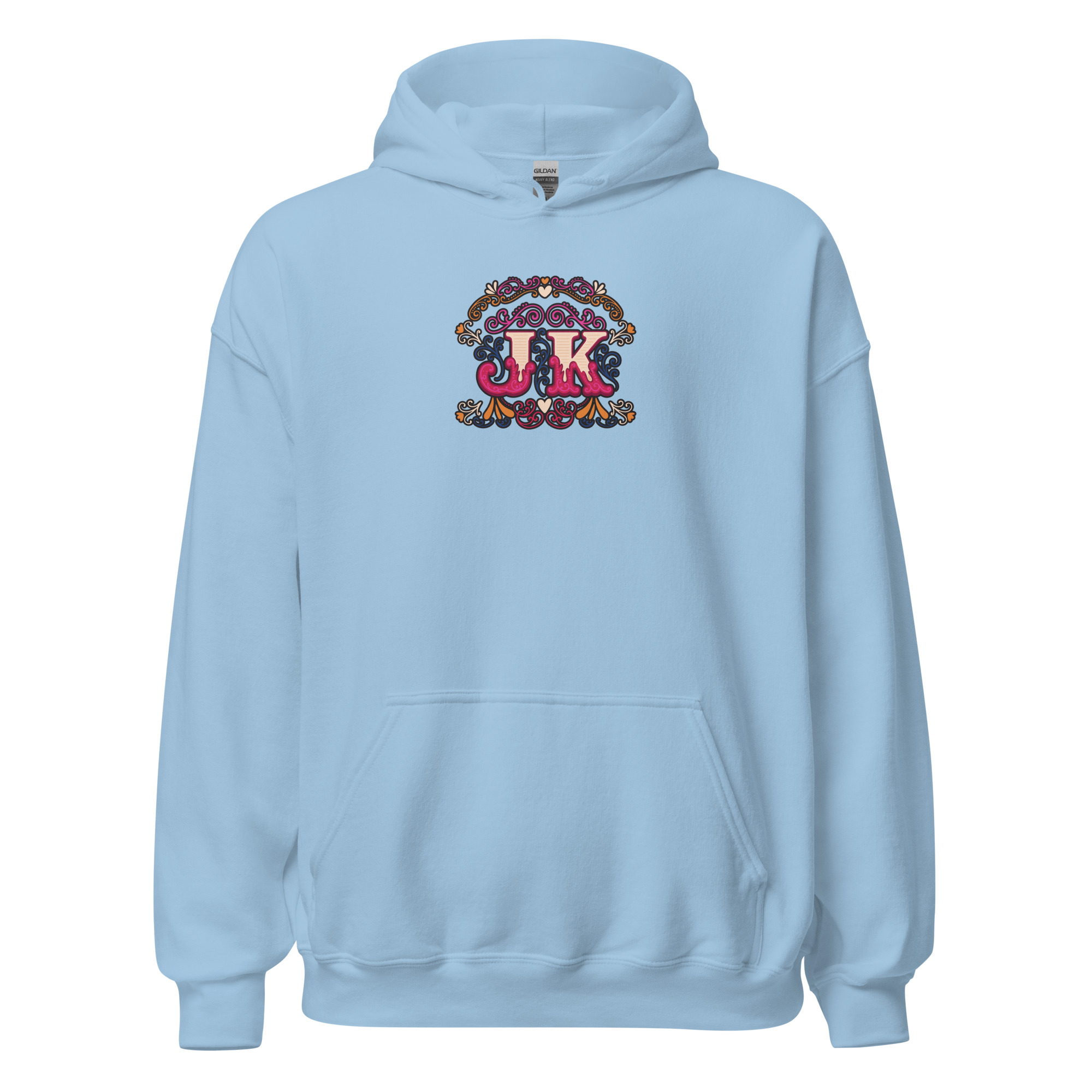 Vintage Style Initial Heavy Blend Hoodie | P1704202501F | 0706202602 - Image 21