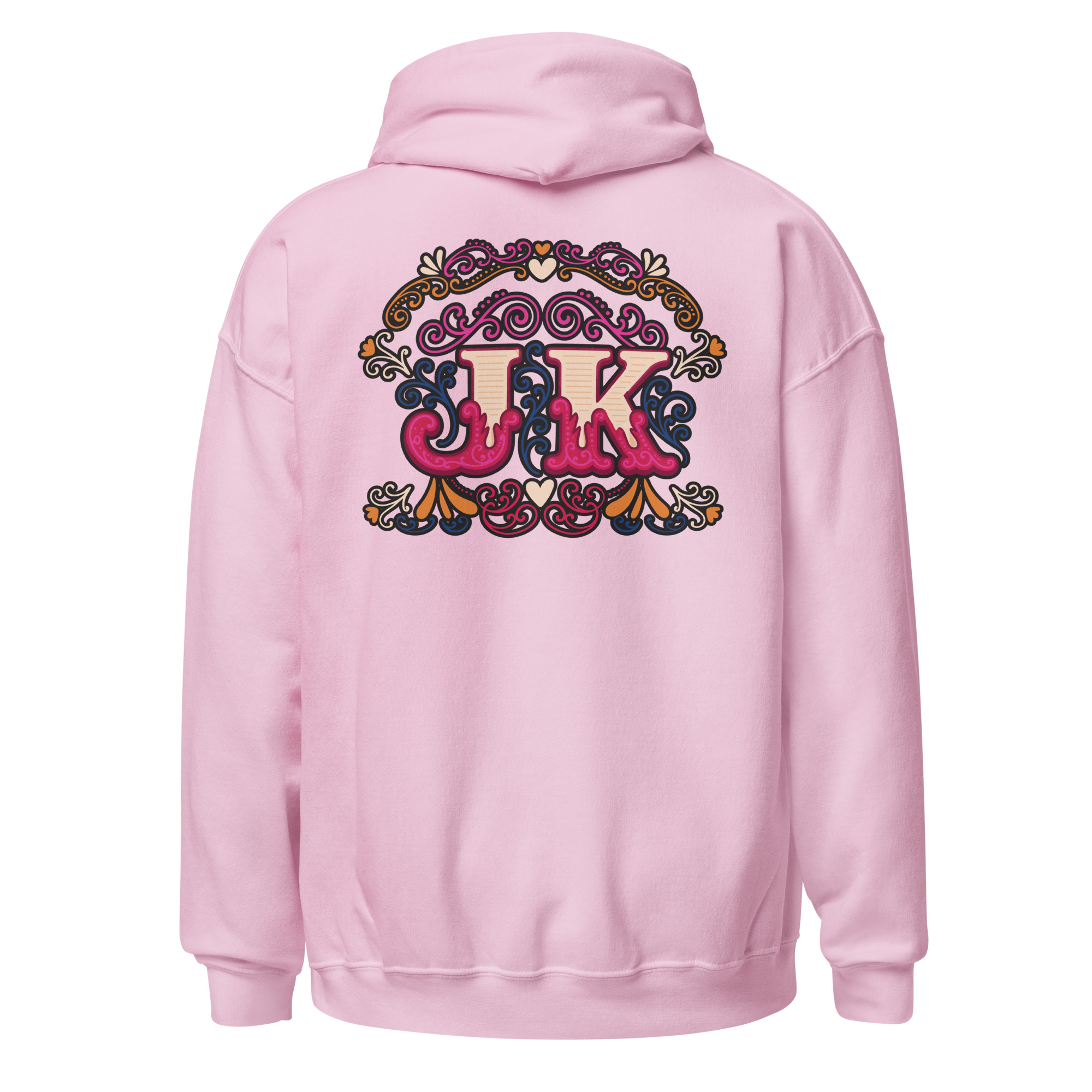 Vintage Style Initial Heavy Blend Hoodie | P1704202501F | 0706202602 - Image 24