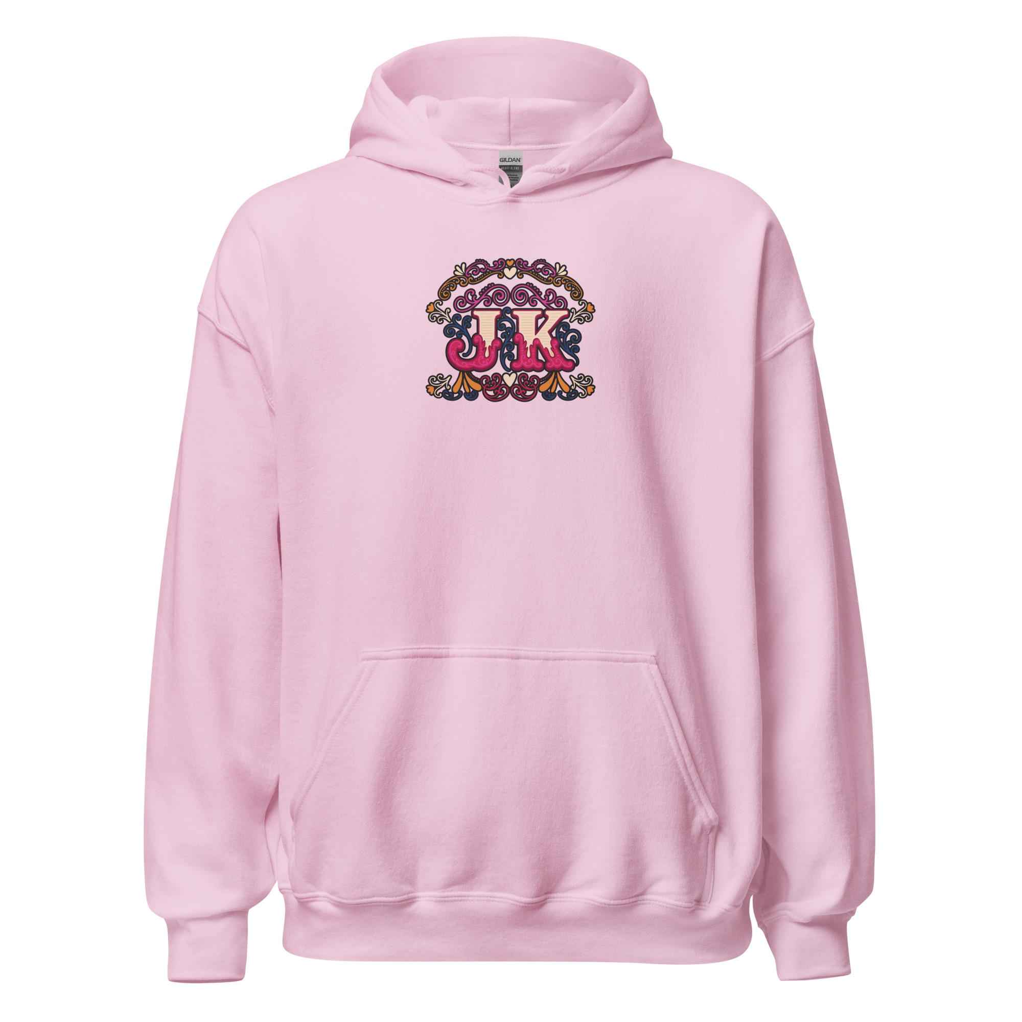 Vintage Style Initial Heavy Blend Hoodie | P1704202501F | 0706202602 - Image 23