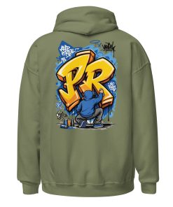 Graffiti your initial Heavy Blend Hoodie | P1704202501F | 2506202601 - Image 6