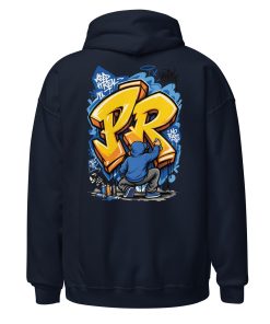 Graffiti your initial Heavy Blend Hoodie | P1704202501F | 2506202601 - Image 3