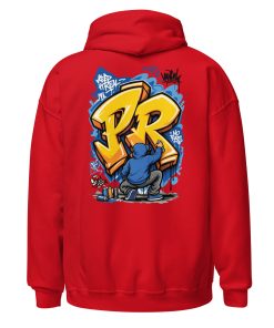 Graffiti your initial Heavy Blend Hoodie | P1704202501F | 2506202601 - Image 4