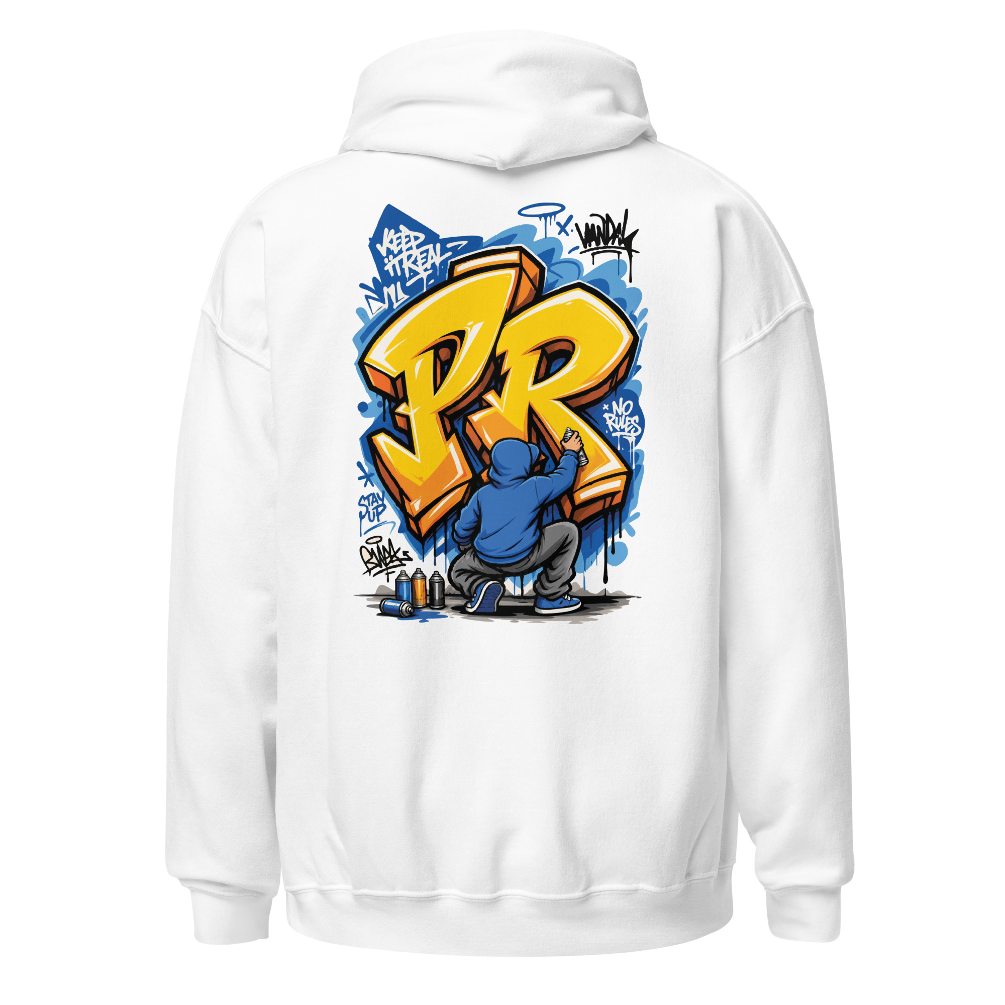 Graffiti your initial Heavy Blend Hoodie | P1704202501F | 2506202601 - Image 11