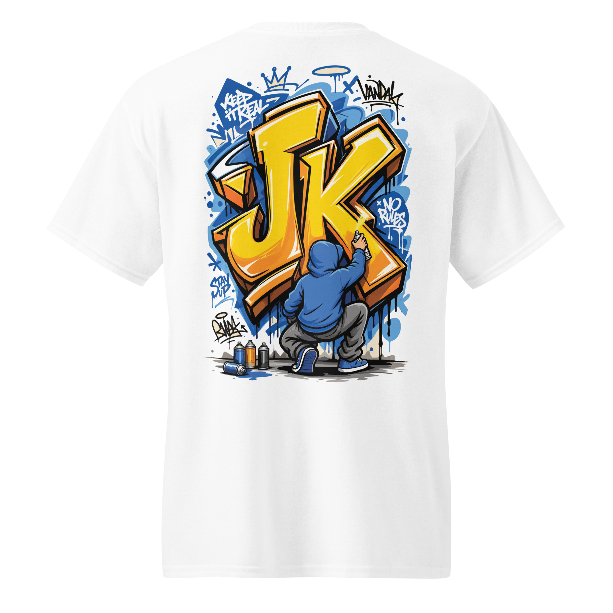 Graffiti your initial Sports T-Shirt | P2004202505F | 2506202601